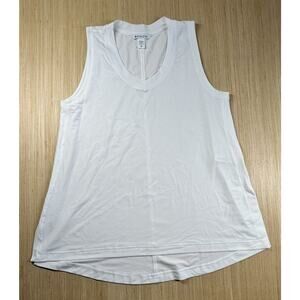 Athleta Tunic Tank Top Women’s XS White Slit Sides Sleeveless Buttery Soft